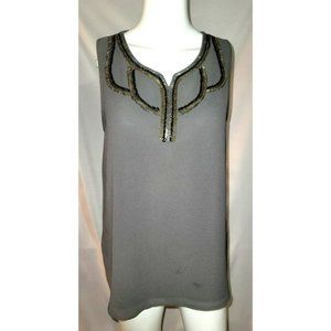 Miami Sleeveless Beaded Tank Blouse From Francesca’s - Size Small